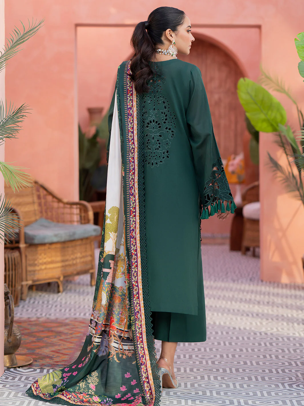 906-A | Three Piece Unstitched - Image 3