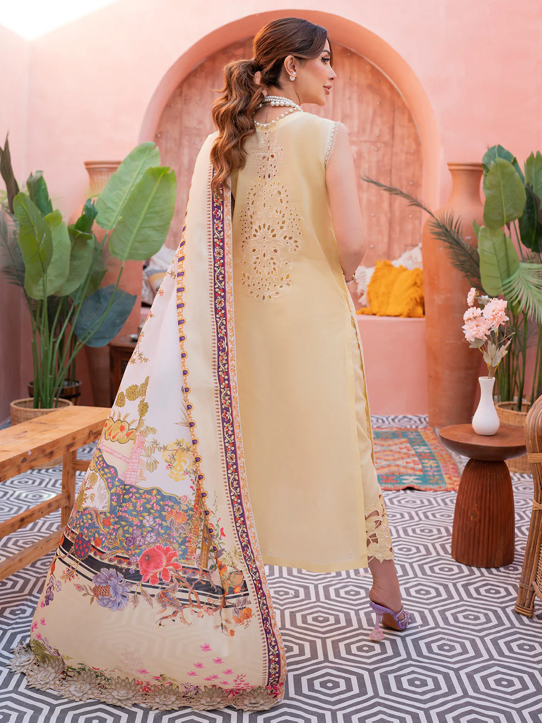 906-B | Three Piece Unstitched - Image 6