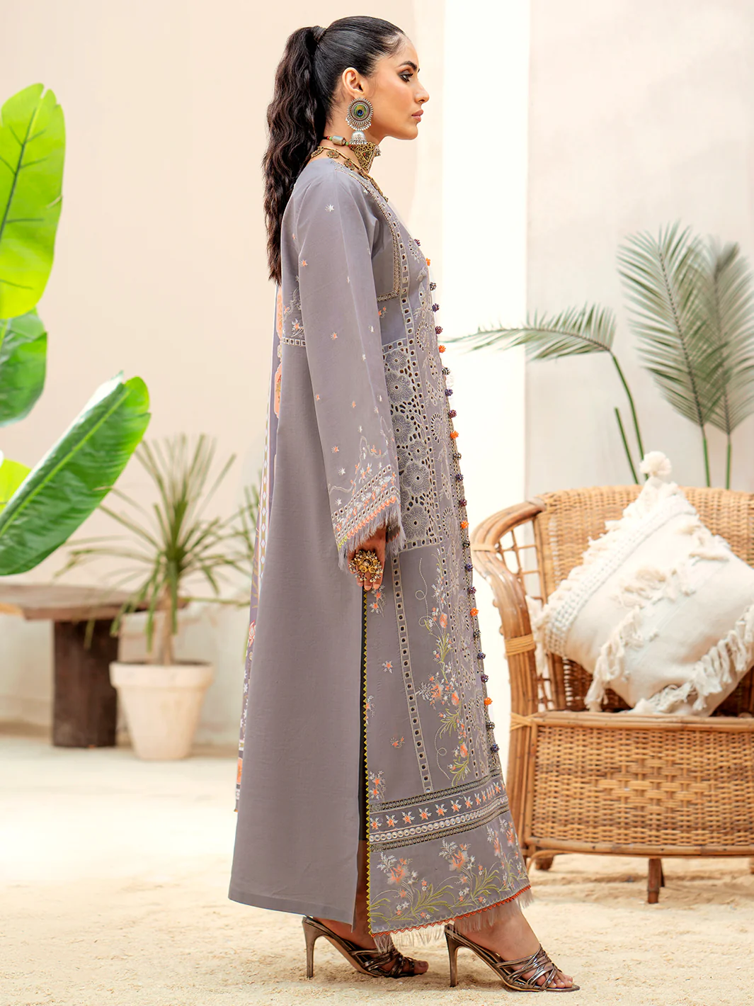 913 - A | Three Piece Unstitched - Image 5