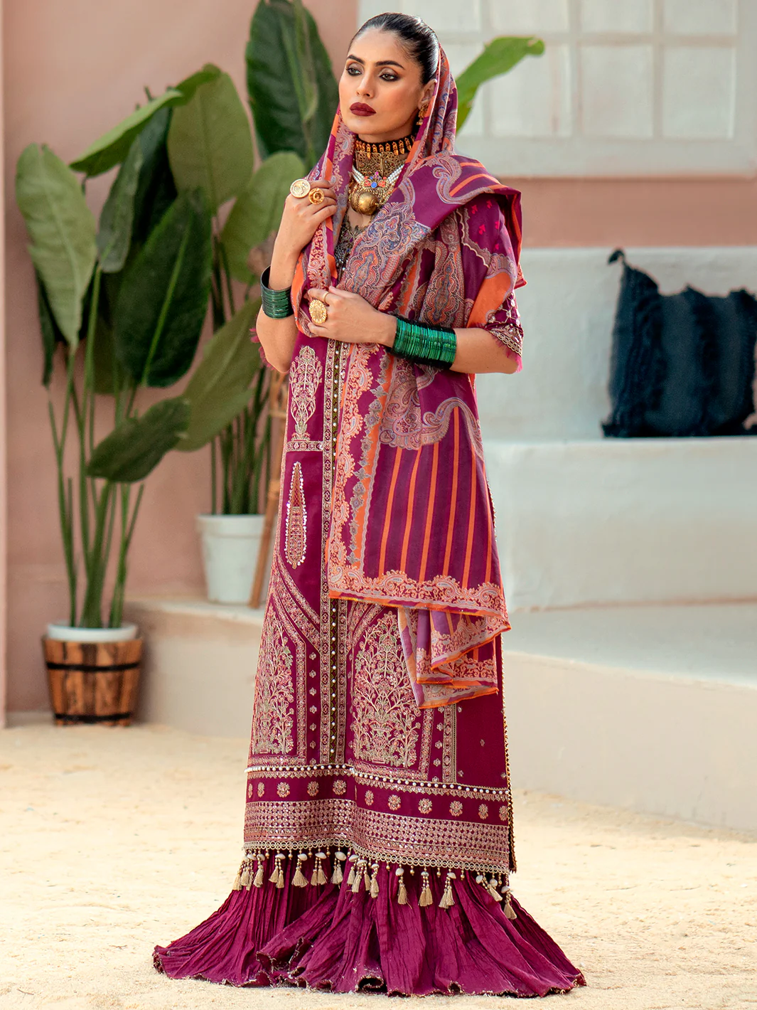 915 - A | Three Piece Unstitched - Image 3