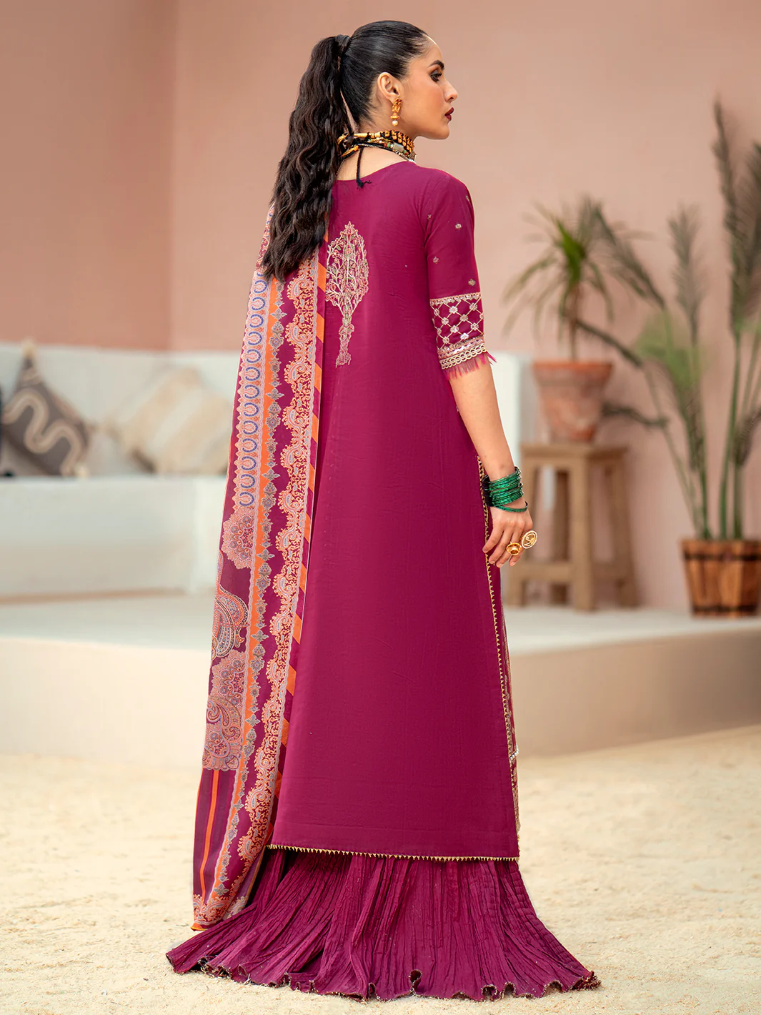 915 - A | Three Piece Unstitched - Image 4