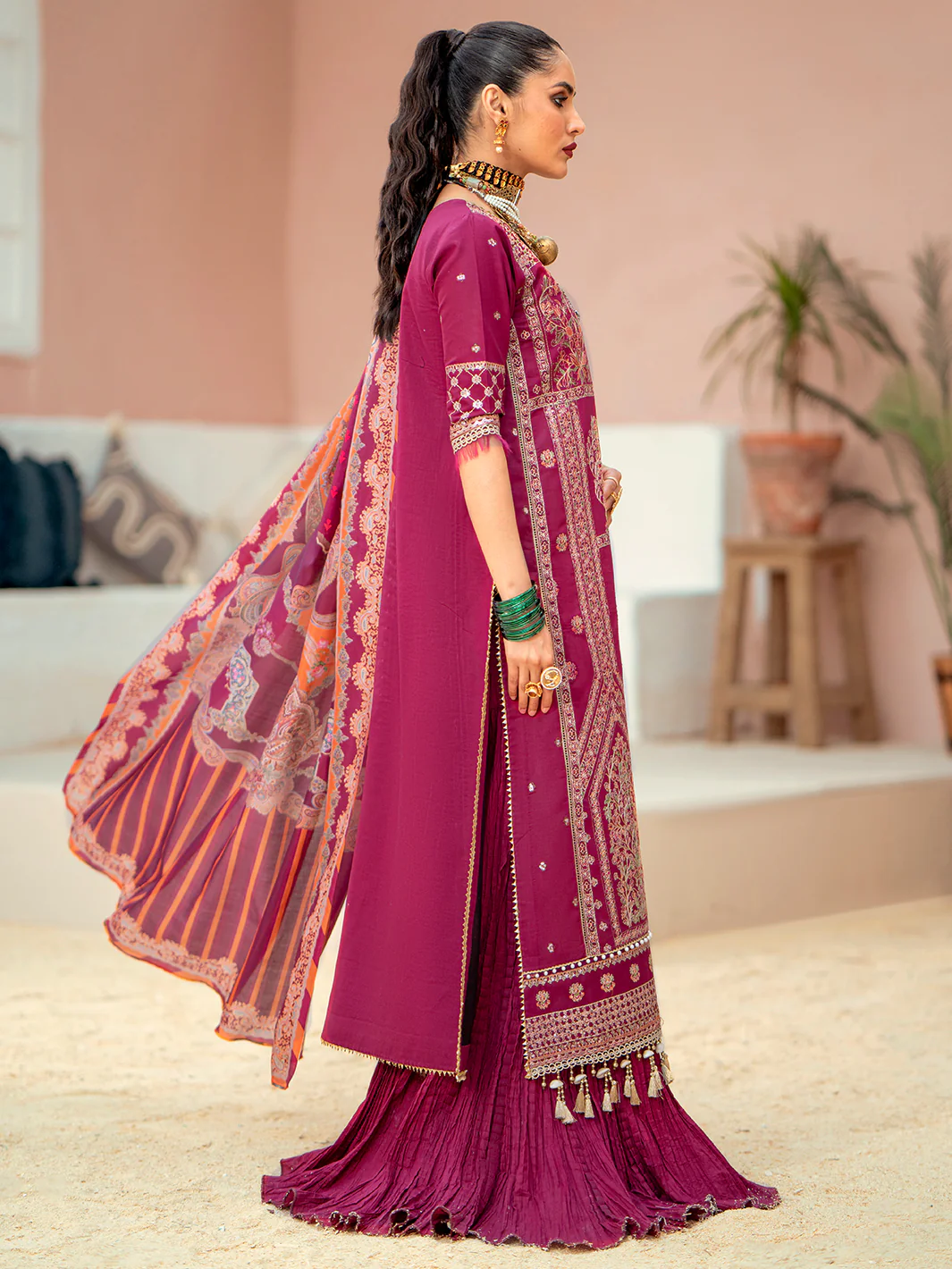 915 - A | Three Piece Unstitched - Image 7