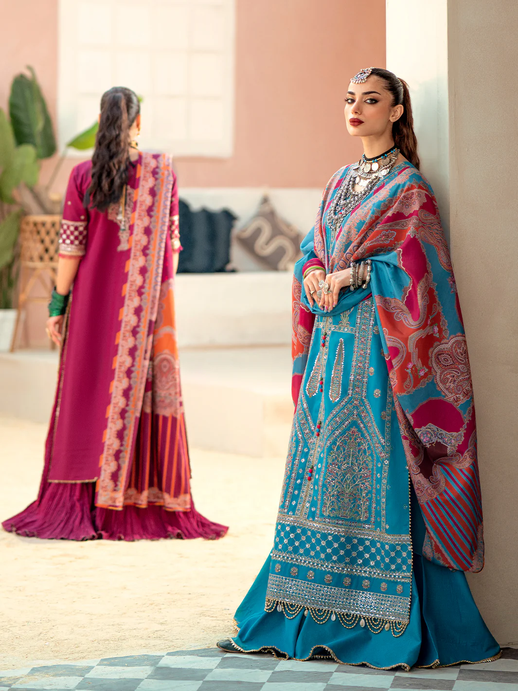 915 - B | Three Piece Unstitched - Image 5