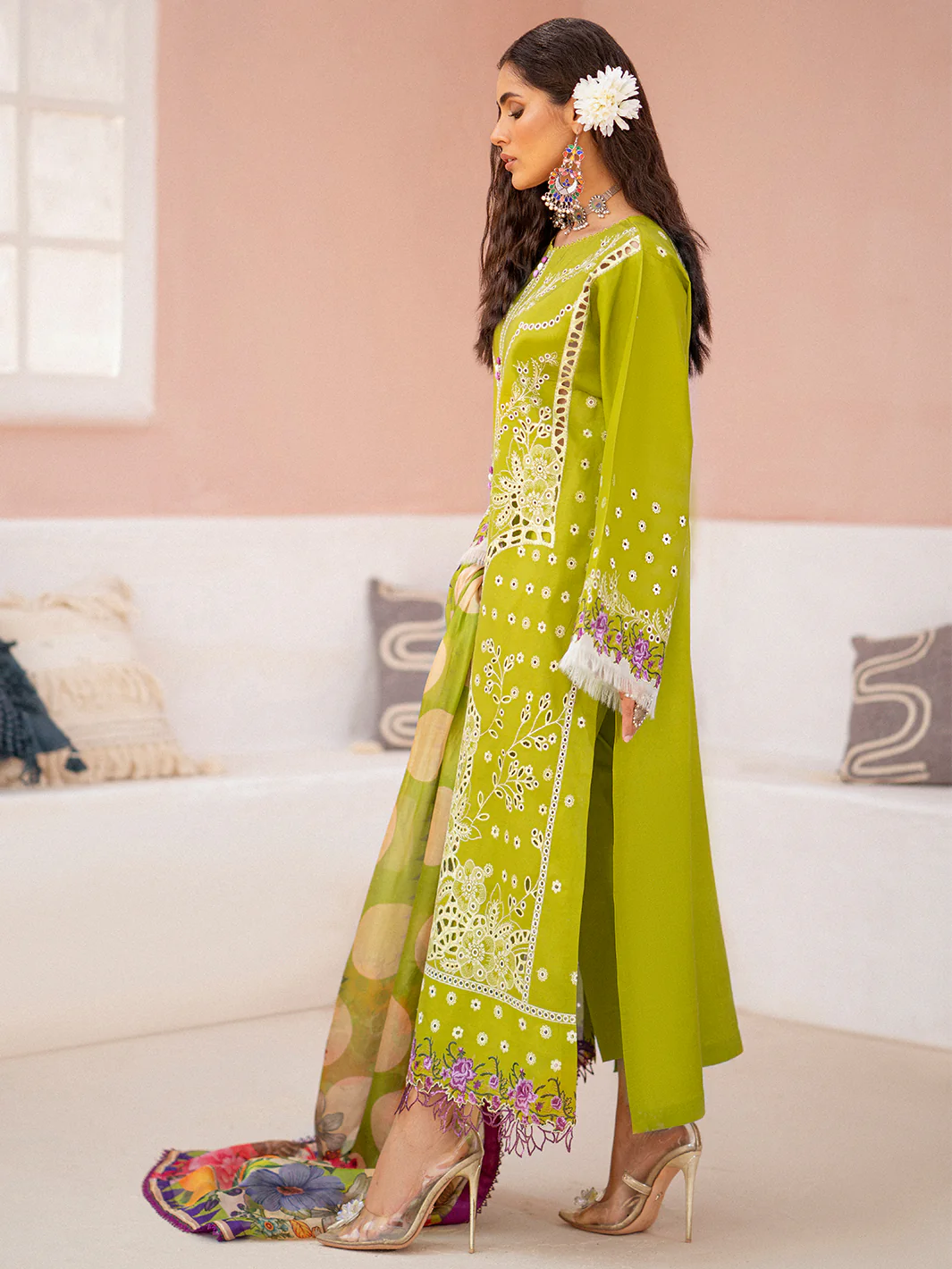 916 - B | Three Piece Unstitched - Image 5