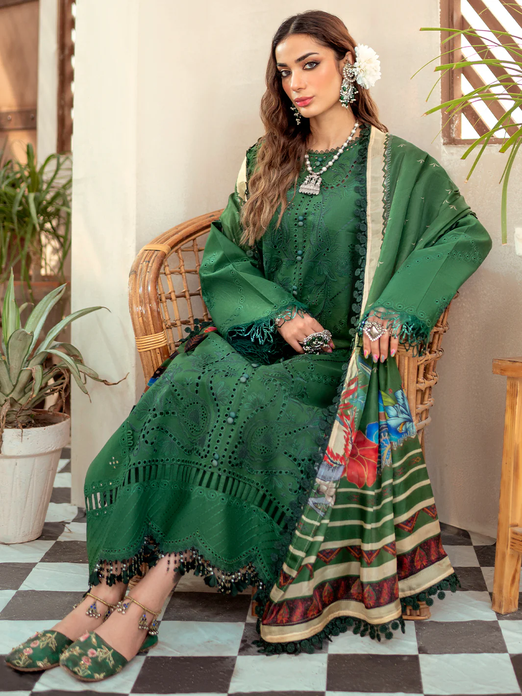917 - B | Three Piece Unstitched - Image 6