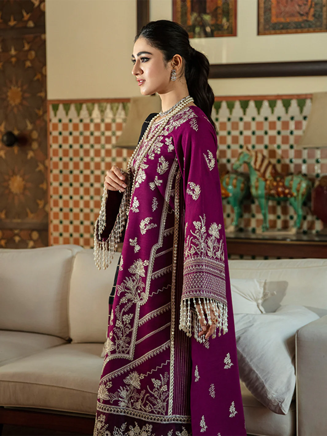 BP 004 A | 3 PC Khaddar Unstitched - Image 3