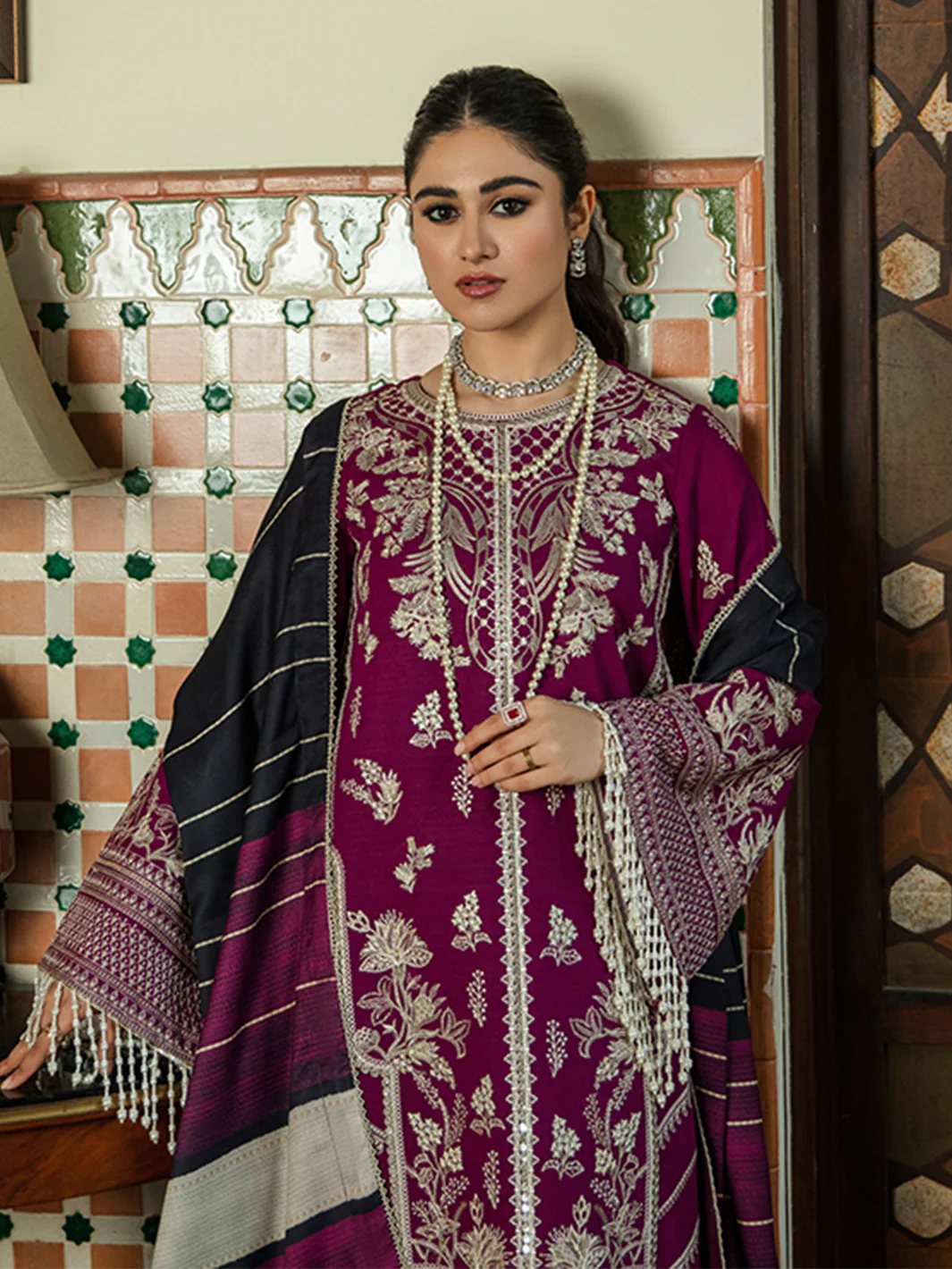 BP 004 A | 3 PC Khaddar Unstitched - Image 5