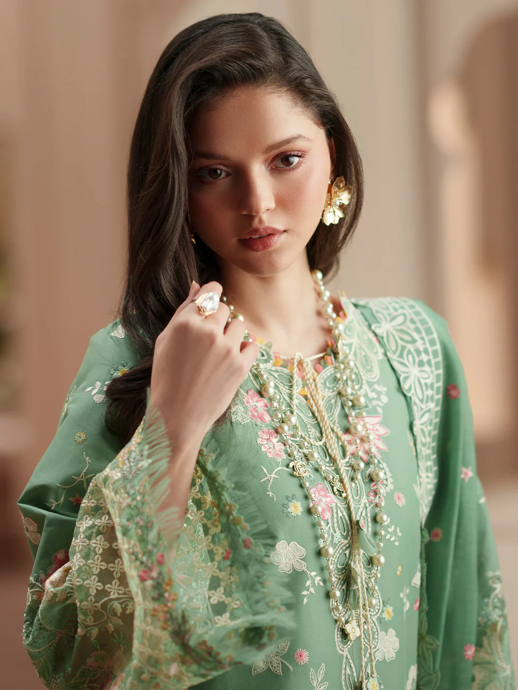 D-117-A | 3 PC Luxury Lawn - Image 5