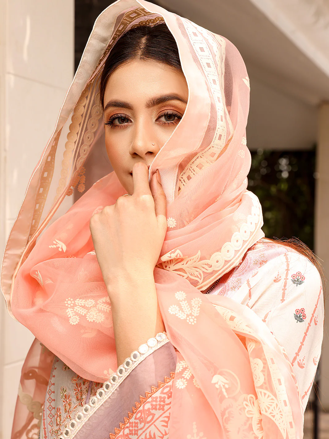 D#2023B | 3 Piece Luxury Unstitched - Image 3