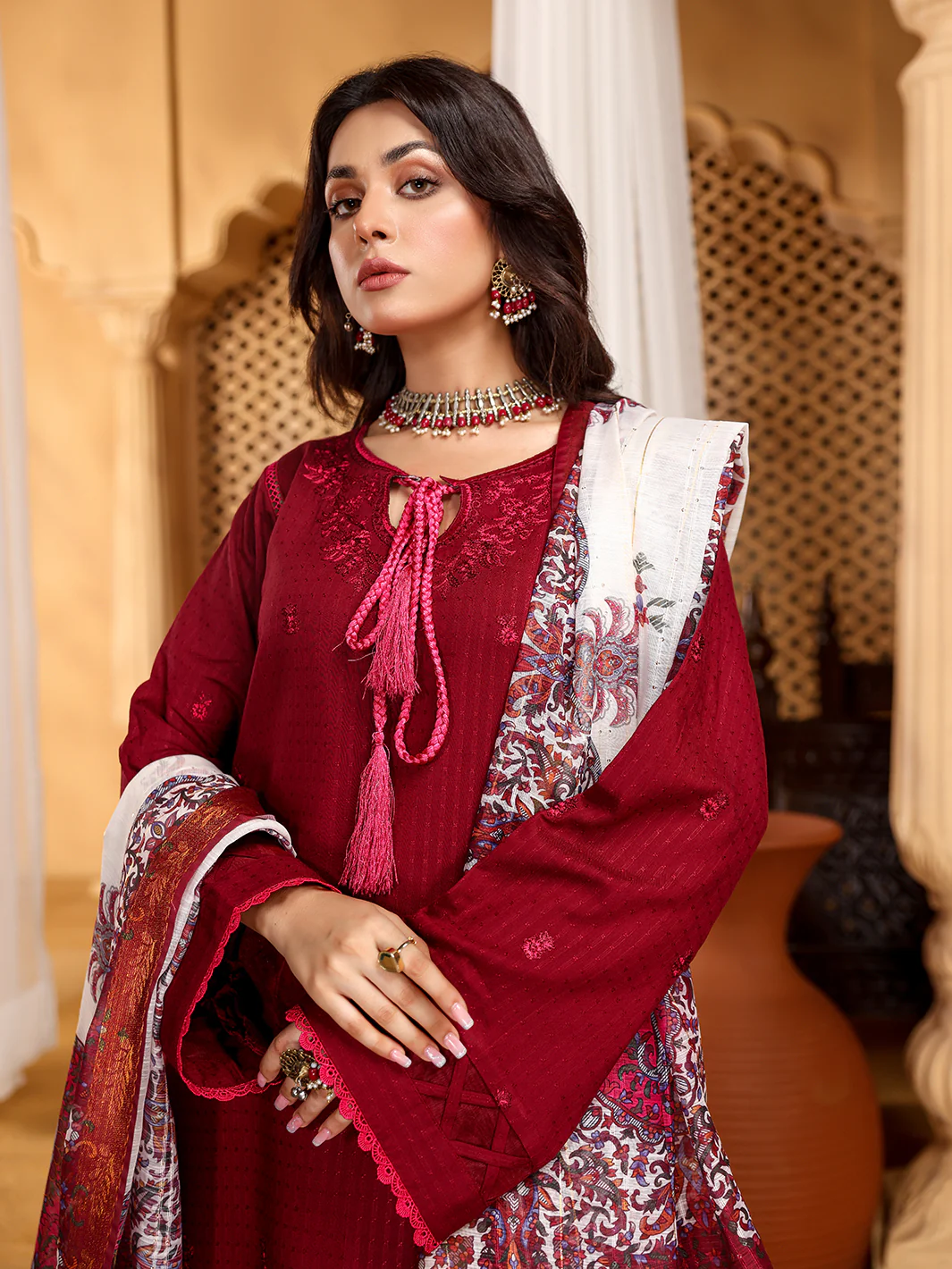 D#741-B | 3 PC Unstitched - Image 4