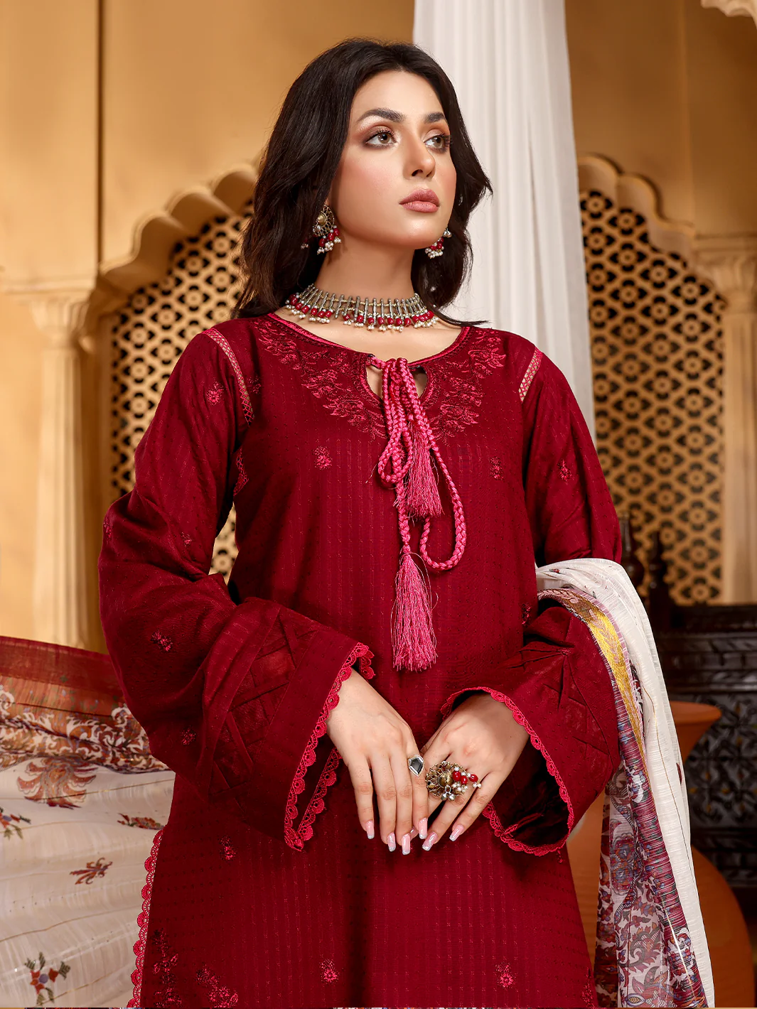 D#741-B | 3 PC Unstitched - Image 5